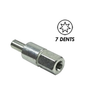 Insert renvoi d'angle universel  dbroussailleuse  7 dents