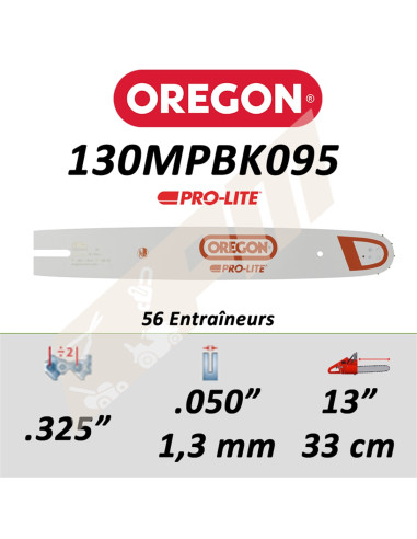 Guide de tronçonneuse OREGON MICRO-LITE P 33 CM