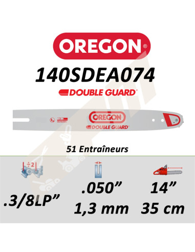 Guide de tronçonneuse OREGON DB GUARD 35 CM
