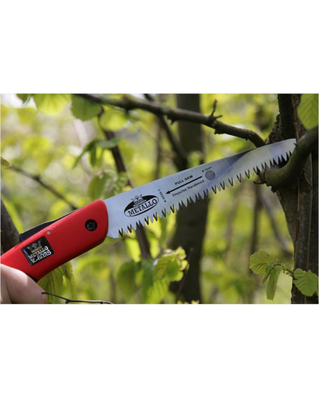 Scie pliante METALLO 18cm, rouge/noir