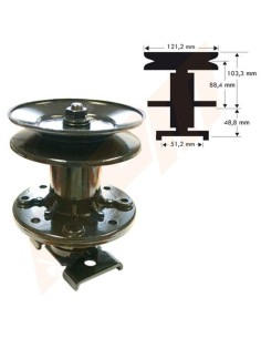 Palier de lame tracteur tondeuse autoportée AMF 56283-51438