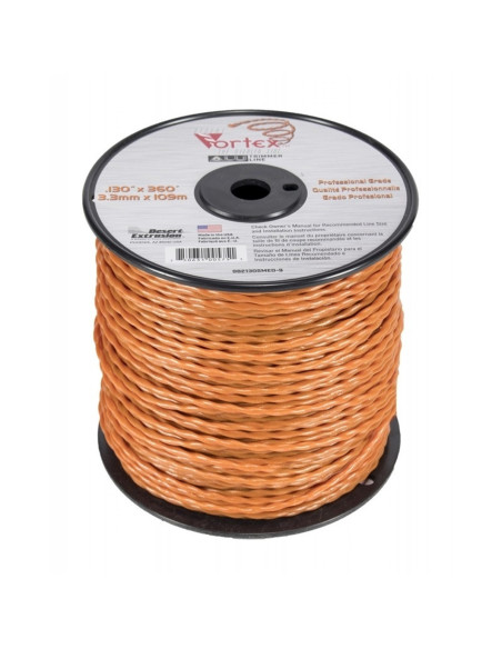 Fil Nylon Vortex Alu orange  ø : 3.3 mm - 109 m