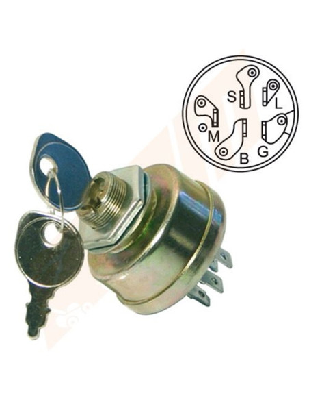 CONTACTEUR A CLE Husqvarna 125104X - 3621R - 365402 - 3L5402 - 4406R