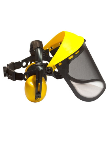 Visière de protection + protège oreille pour débroussailleuse