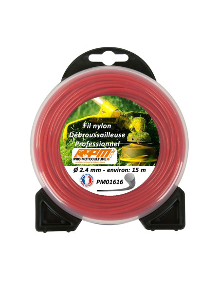 Fil nylon débroussailleuse blister diam 2.4 mm