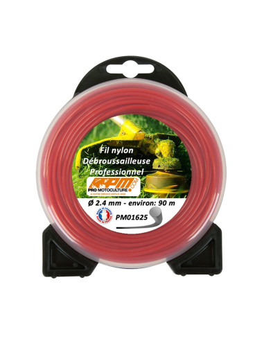 Fil nylon débroussailleuse coque ø 2.4 mm - 88m