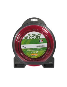 Fil nylon débroussailleuse coque carre ø 3.0 - 44 m