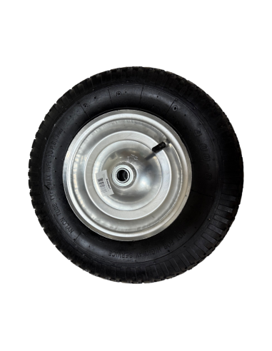 Roue sur roulement avec pneu 480/400x8 pour remorque et brouette