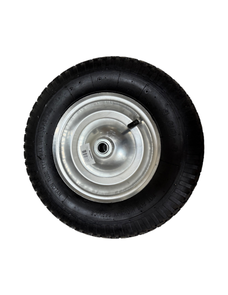 Roue sur roulement avec pneu 480/400x8 pour remorque et brouette