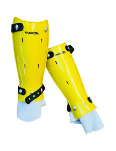 Protège Tibias rigide Jaune en ABS