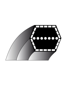 Courroie AA96 pour GGP MP98, T98 REF. 135061509/0  - 1350615090 2