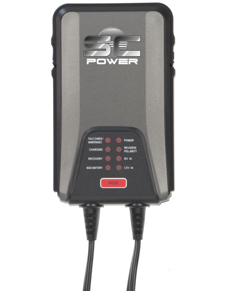 Chargeur de batteries 6v-12v - 9 phases - 1.0 Amp