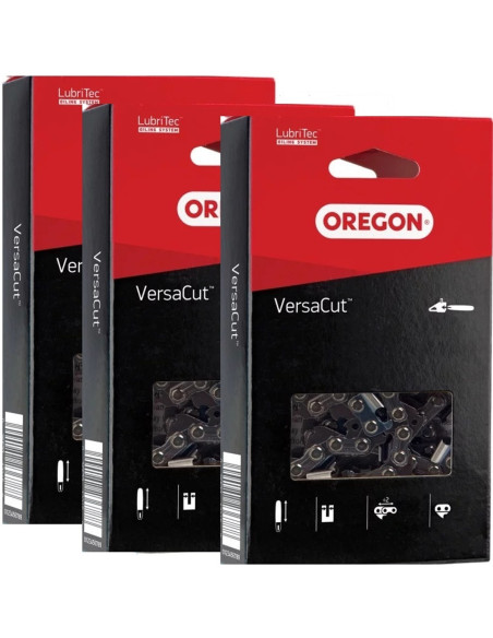 Lot de 3 chaînes de tronçonneuse  91VXL045E 3/8LP 45 entraîneurs