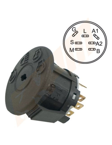 Contacteur à clé pour Murray 94762, MTD 725-1741, AYP 175566