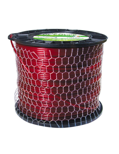 Fil nylon débroussailleuse ø 4.0 mm carre 110 m