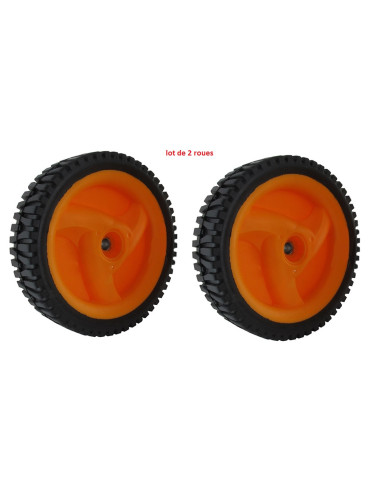 Lot de 2 roues avant tondeuse Mc Culloch réf. 532402936 - 583719401
