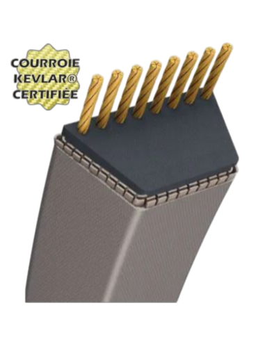 Courroie tondeuse autoportée Kevlar 4L810