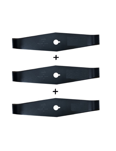 lot de 3 Lames ronce 2 dents 300 x 20 ép 4 mm