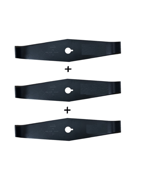 lot de 3 Lames ronce 2 dents 300 x 20 ép 4 mm