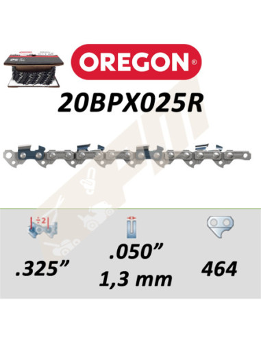 Chaîne de tronçonneuse OREGON 20BPX025R MICRO...