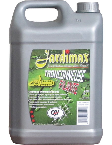 Huile de Chaine Tronçonneuse Filante - Bidon de 5 Litres
