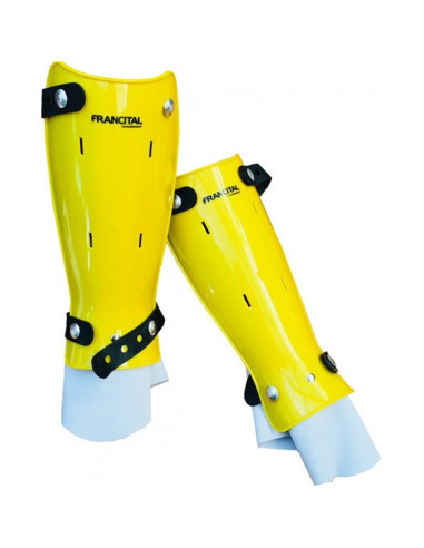 Protège Tibias rigide Jaune en ABS