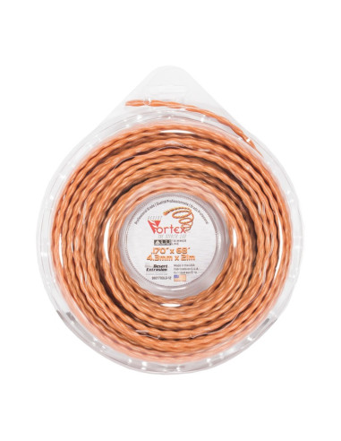 Fil Nylon Vortex Alu orange ø : 4.3 mm - 21 m