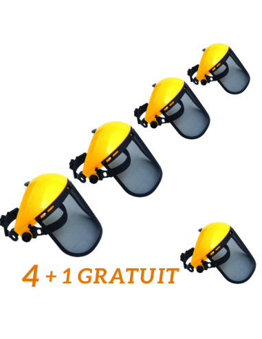 Lot de 4+1 offert visiére professionelle grillagée