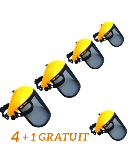 Lot de 4+1 offert visiére professionelle grillagée