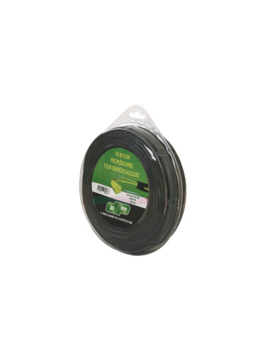 Fil nylon débroussailleuse coque etoile ø 4.4mm 26 m