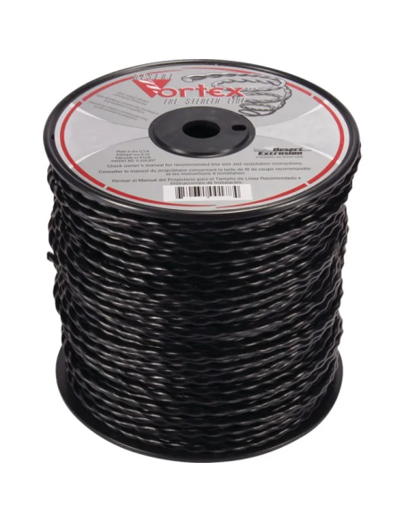 Bobine fil nylon débroussailleuse VORTEX NOIR (76.2 m) ø : 3.9mm