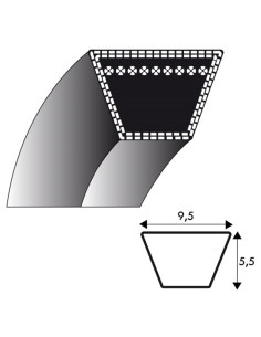 Courroie  tondeuse Kevlar 3L400