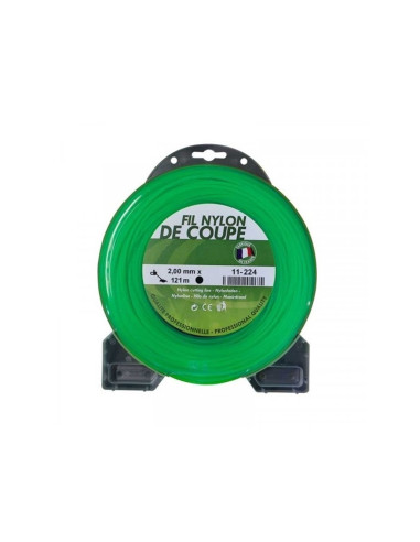 Coque fil nylon débroussailleuse rond  ø 2.0 mm - 121 m