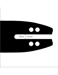 Guide de tronçonneuse OREGON 100SDEA218 3/8LP 1.3 mm 25 cm