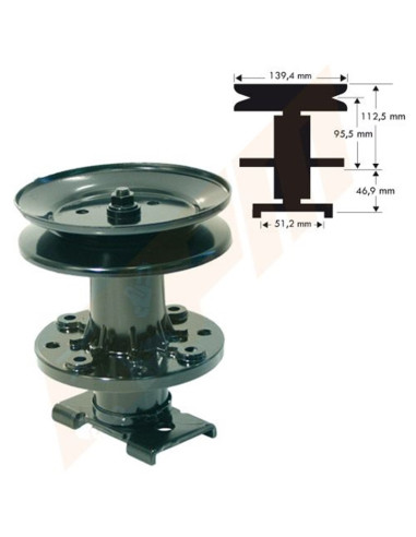 Palier de lame Tracteur tondeuse autoportée AMF NOMA 56424-50632