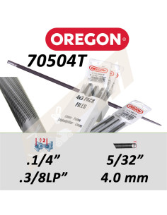 Lime chaine de Tronçonneuse OREGON ronde Ø 4,0MM lot de 3