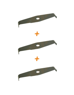 Lot de 3 lames ronce de debroussailleuse 300 x 25,4 ép 4 mm
