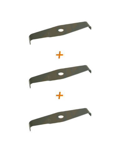 Lot de 3 lames ronce de debroussailleuse 300 x 25,4 ép 4mm