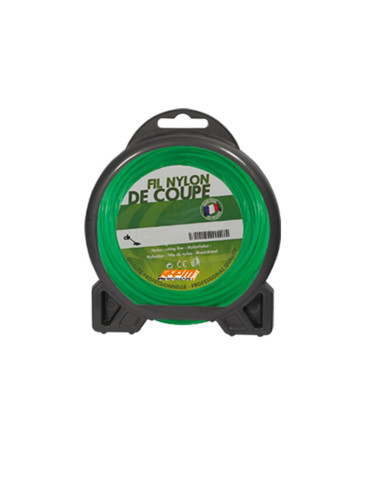 Fil nylon débroussailleuse 2.4 - 15m carré
