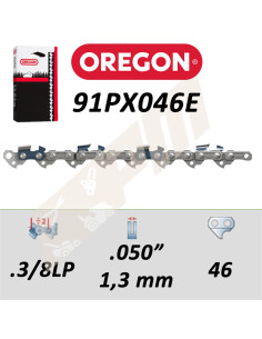 Chaîne de tronçonneuse OREGON 3/8LP .050&quot; 46 entraîneurs