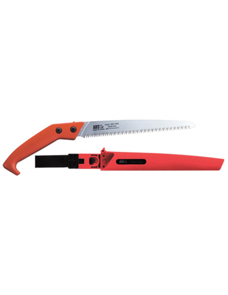 Scie 43cm, avec étui, rouge