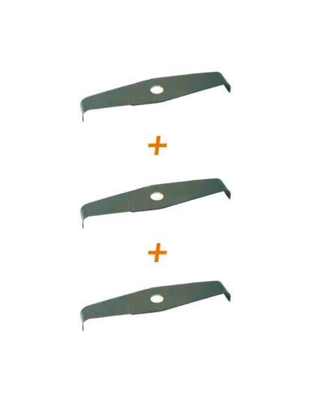 Lot de 3 lames ronce 2 dents 300 x 25,4 ép 3 mm