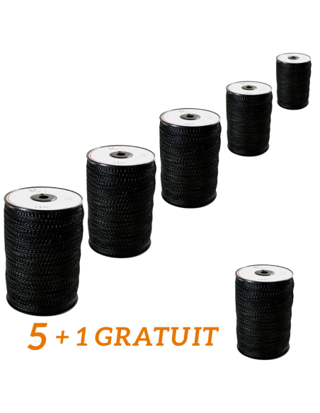 Lot de 5 + 1 OFFERT Fil nylon Vortex rond ø 3.3 mm - 109 m  