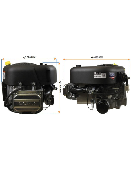 Moteur Briggs &amp; Stratton 17.5 cv Modèle INTEK Axe 25.4 mm x 80 mm