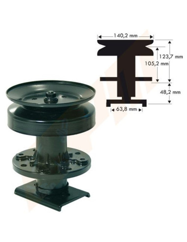 Palier de lame Autoportée AYP - Roper 101477 - 677A233 