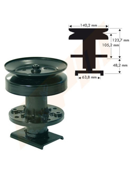 Palier de lame Autoportée AYP - Roper 101477 - 677A233 