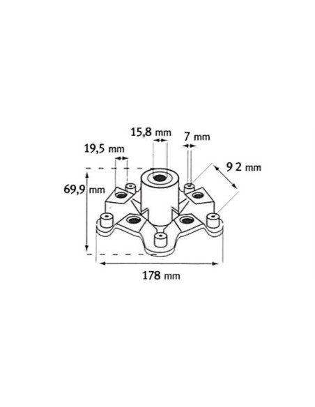 Palier de lame pour  tondeuse autoportée  MURRAY 55962 - 455962
