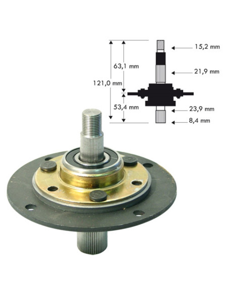 Palier de lame tracteur tondeuse autoportée MTD 917-0912 - 717-0912