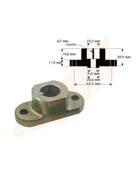 Support de lame Tondeuseà Gazon MTD 748-0293 - 753-0343B