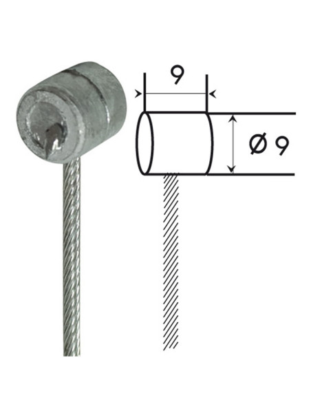 Câble embrayage 20/10 tambour
